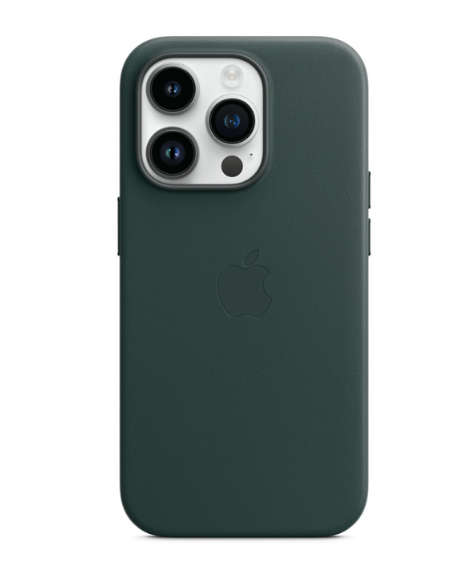 iPhone 14 Pro Leather Case with MagSafe - Forest Green